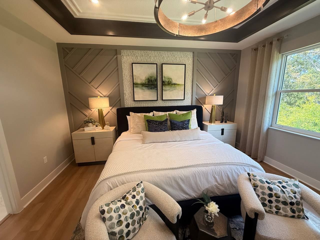 Geometric Slat Accent Wall in Loughman, FL