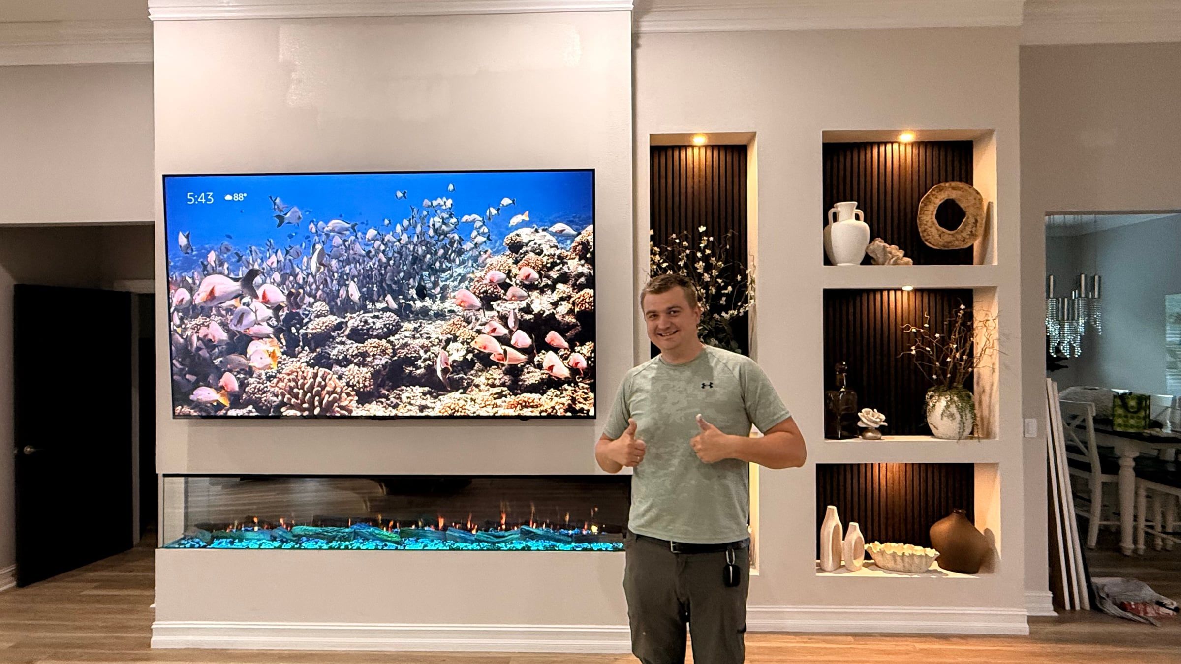 TV Media Walls by Accent Walls Florida