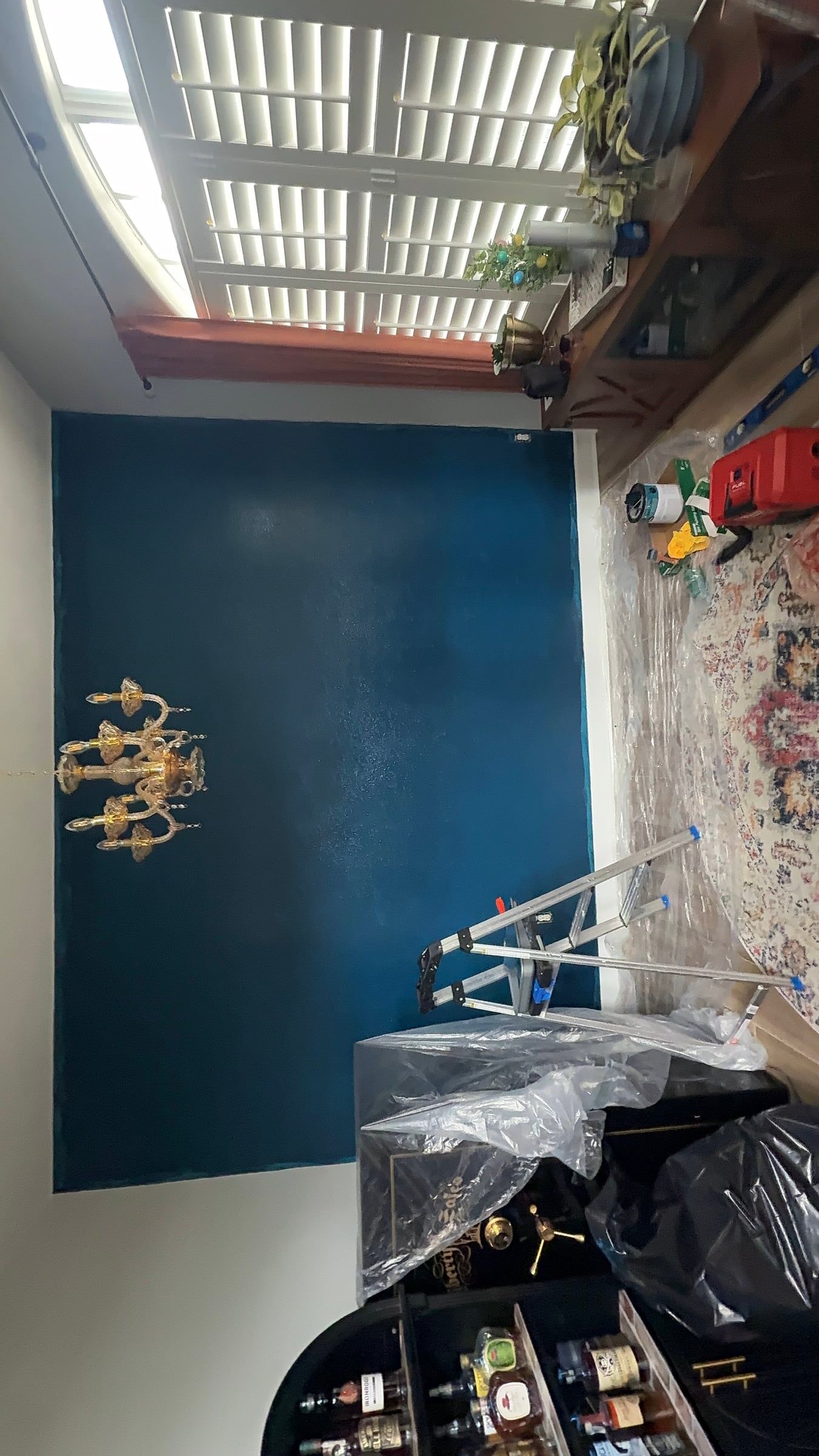Navy Accent Wall with Picture-Frame Molding in Melbourne, FL — photo 7 of 11