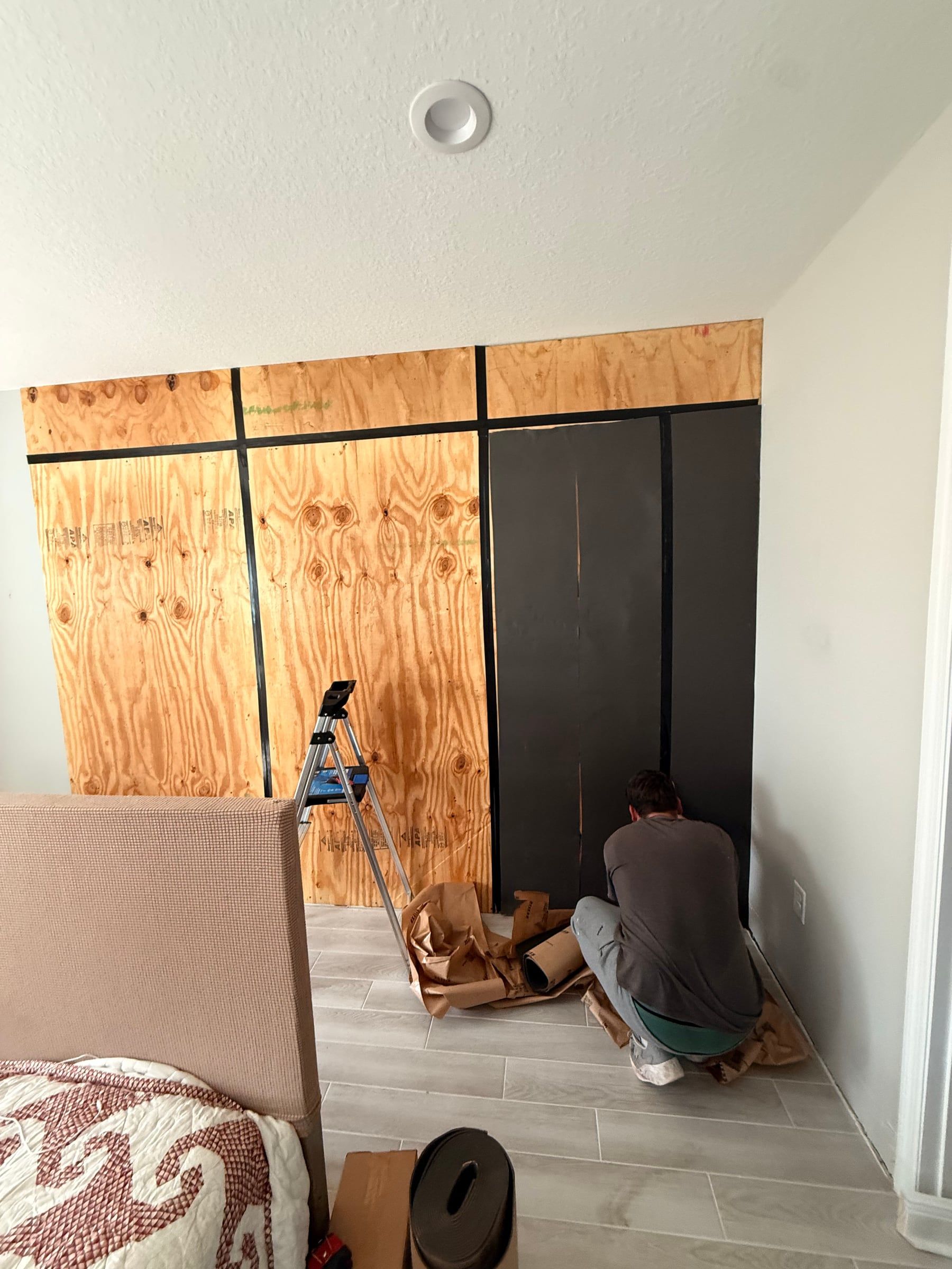 Painted Shiplap Accent Wall in Winter Park, FL — photo 1 of 7
