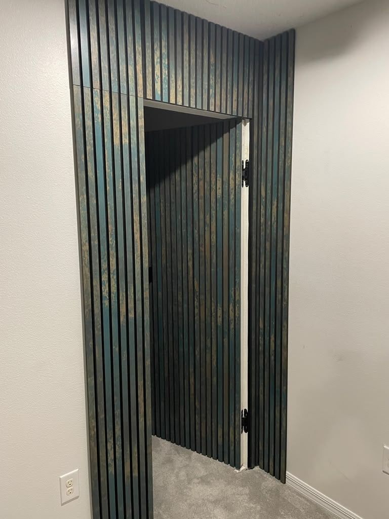 Wood Slat Wall with a Hidden Door in Kissimmee, FL